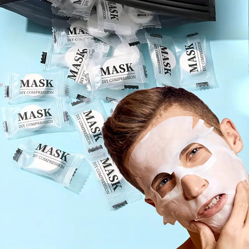 Face Mask Skincare - **100 Mascarillas Faciales Comprimidas Desechables, Portátiles