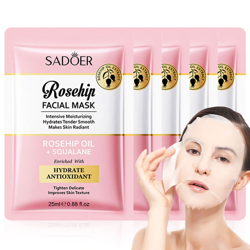 Face Oil Rosehip - 5/10 Uds SADOER mascarilla Facial de