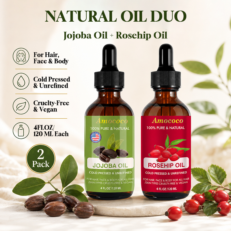 Face Oil Rosehip - Amococo 2 piezas de aceite de