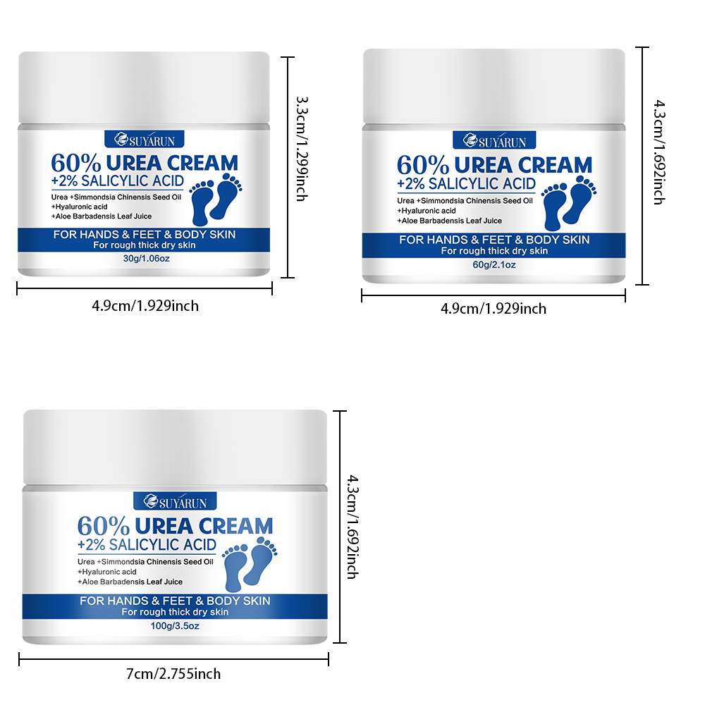SUYARUN 60% Urea+2% ÁCIDO SALI - Urea Foot Cream reseña y precio