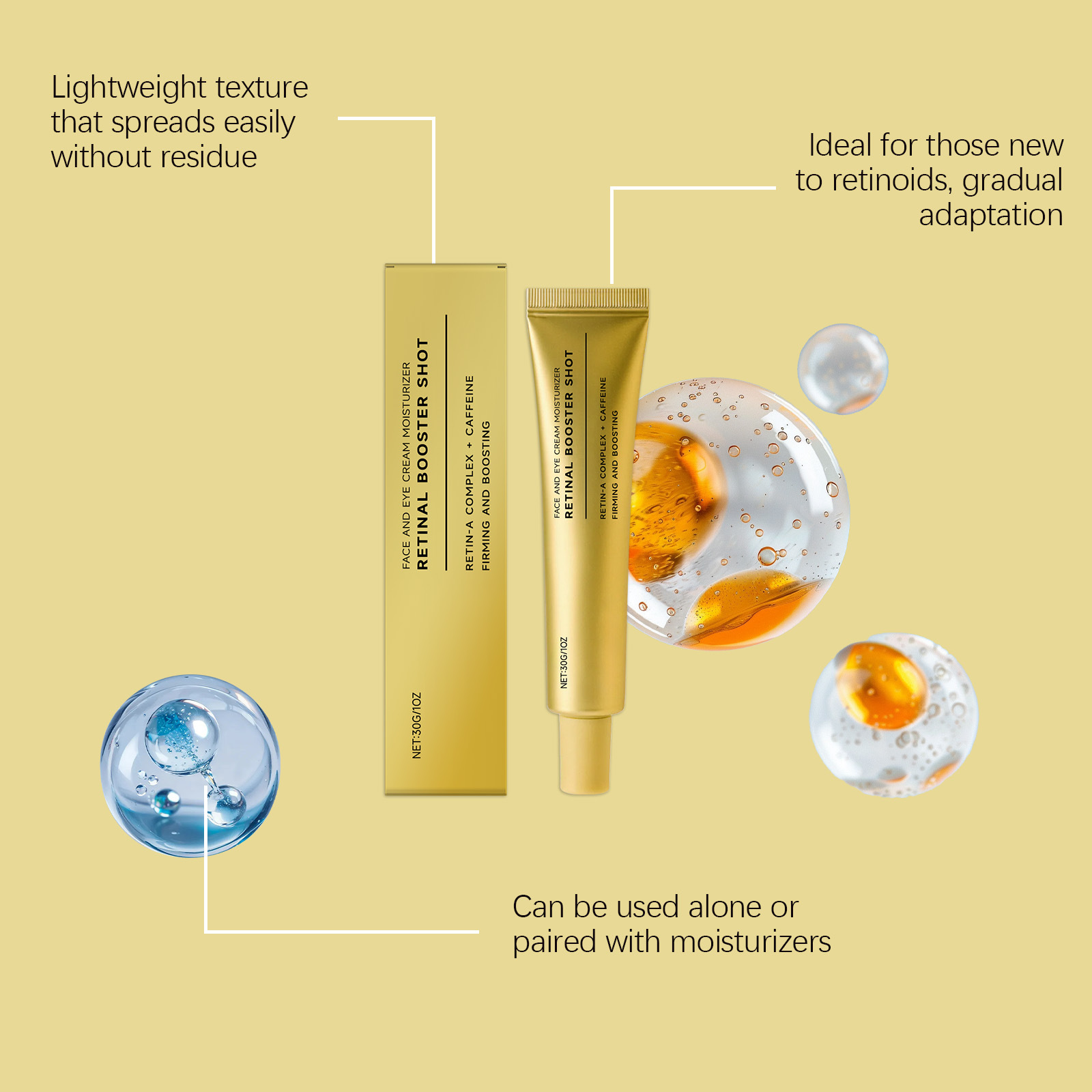 Crema Facial Reafirmante con R - Retinol Cream reseña y precio