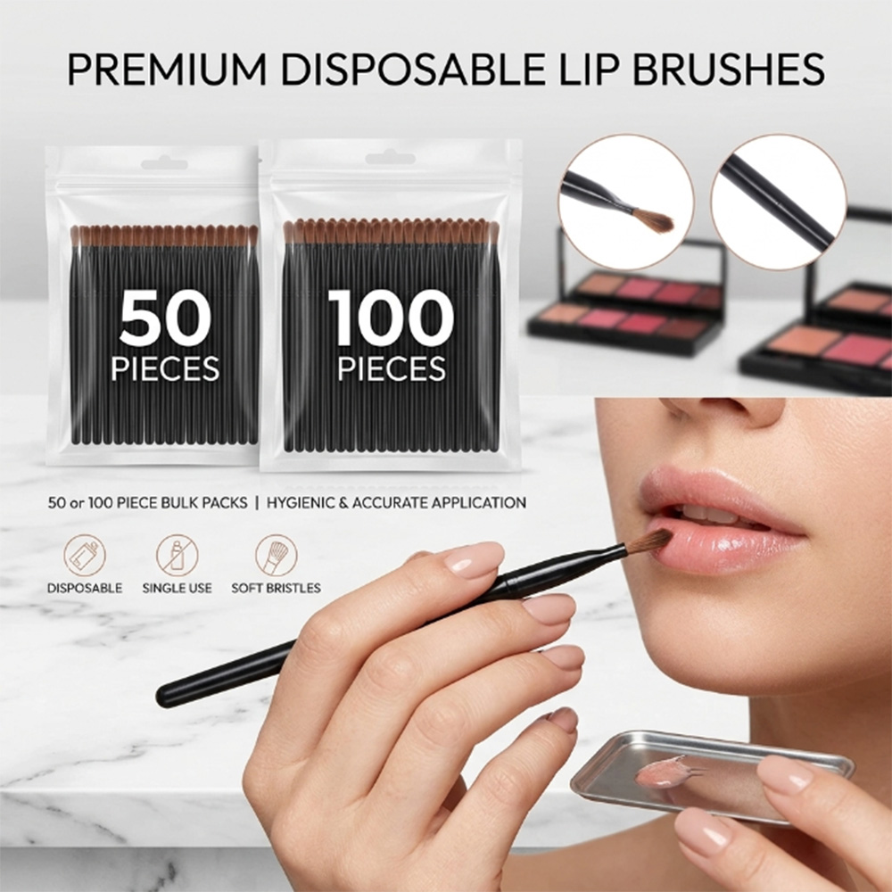 Juego de pinceles desechables  - Lip Balm reseña y precio