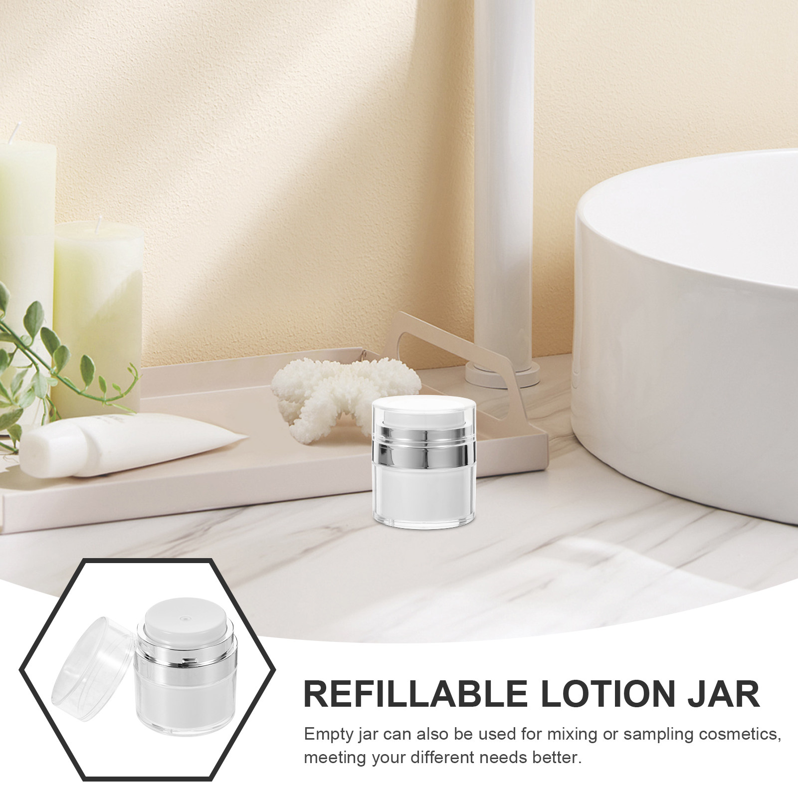 2 tarros vacíos de 15 ml, pequ - Body Lotion reseña y precio