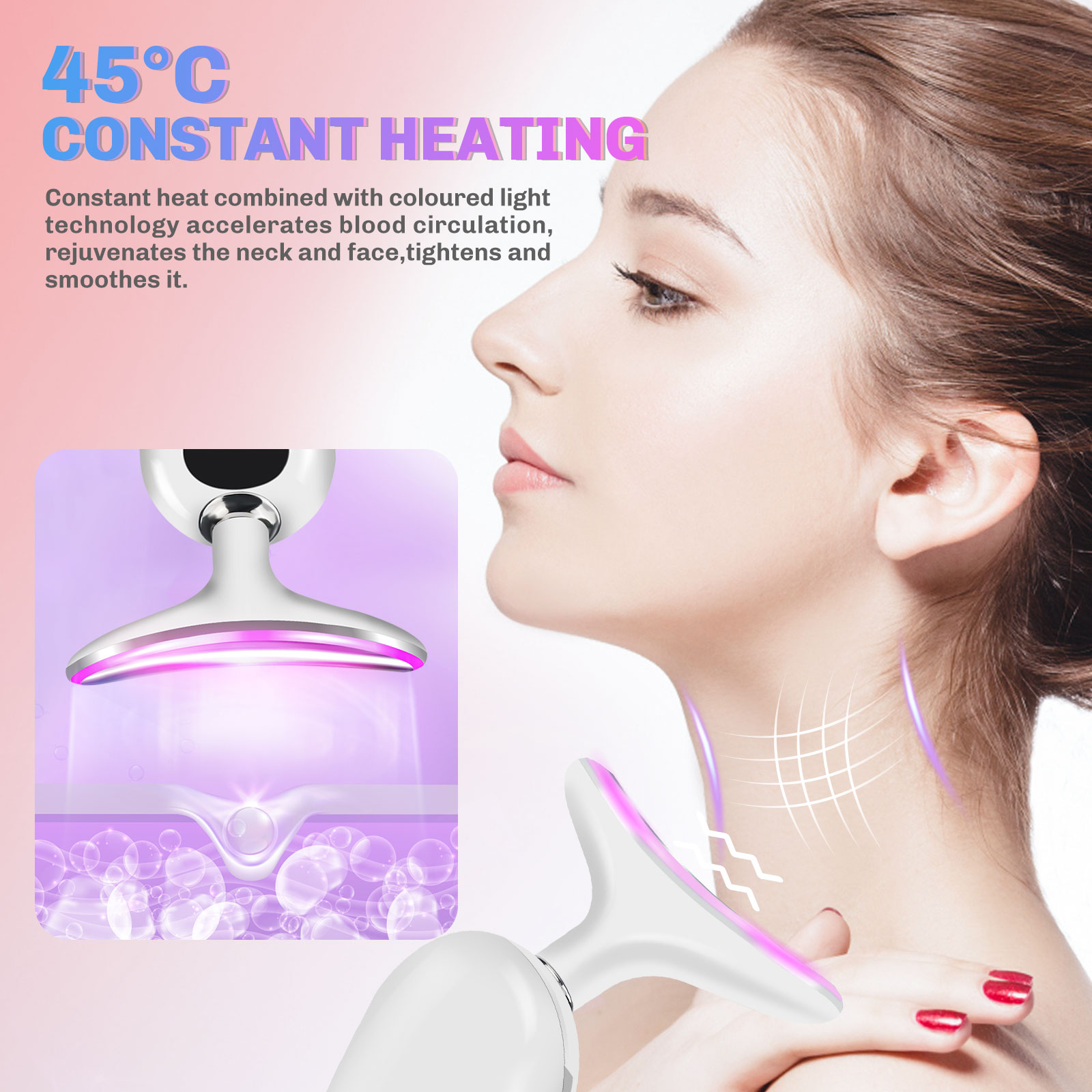 Masajeador Facial y de Cuello  - Skincare Glowing reseña y precio