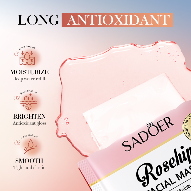 5/10 Uds SADOER mascarilla Fac - Face Oil Rosehip reseña y precio