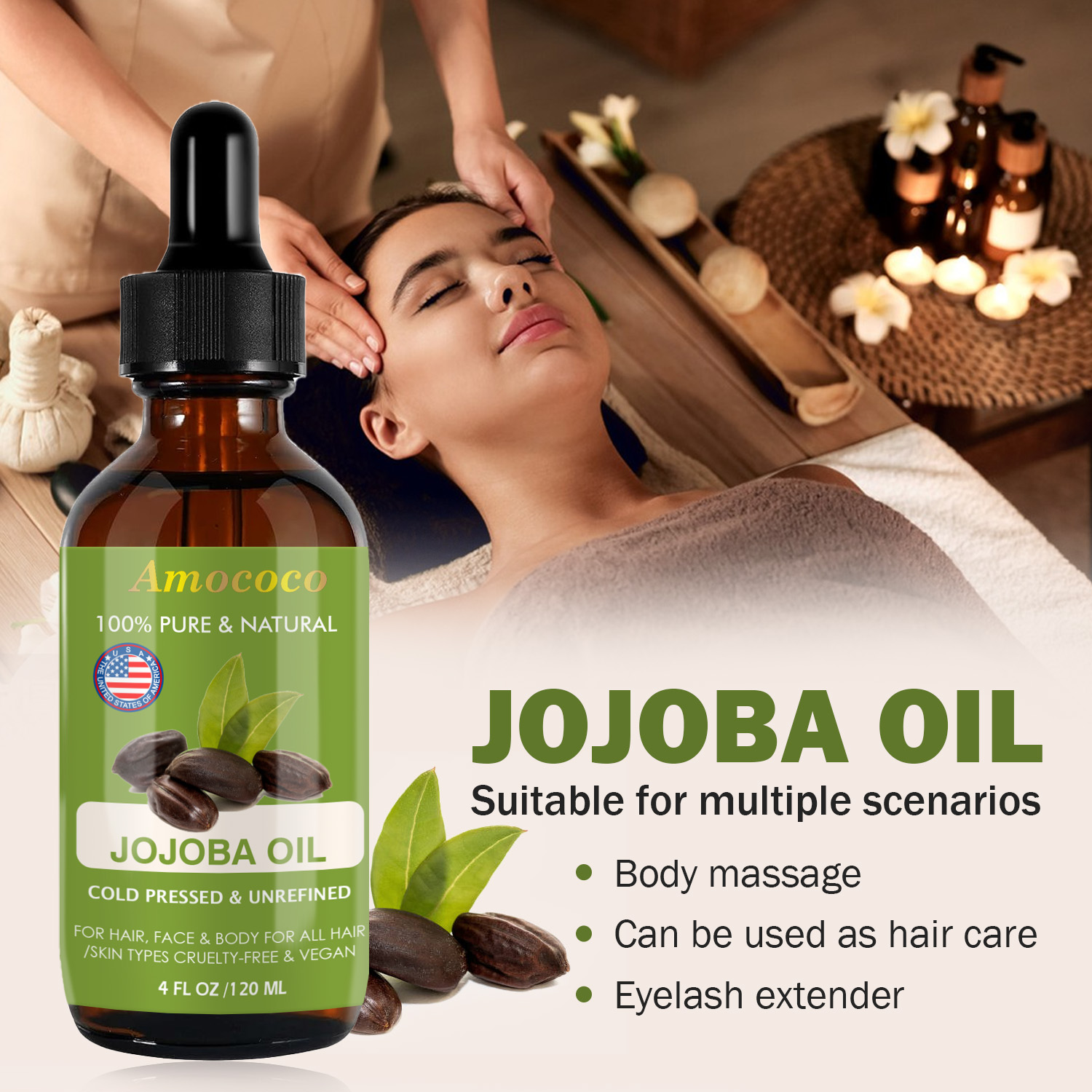 Amococo 2 piezas de aceite de  - Face Oil Rosehip reseña y precio