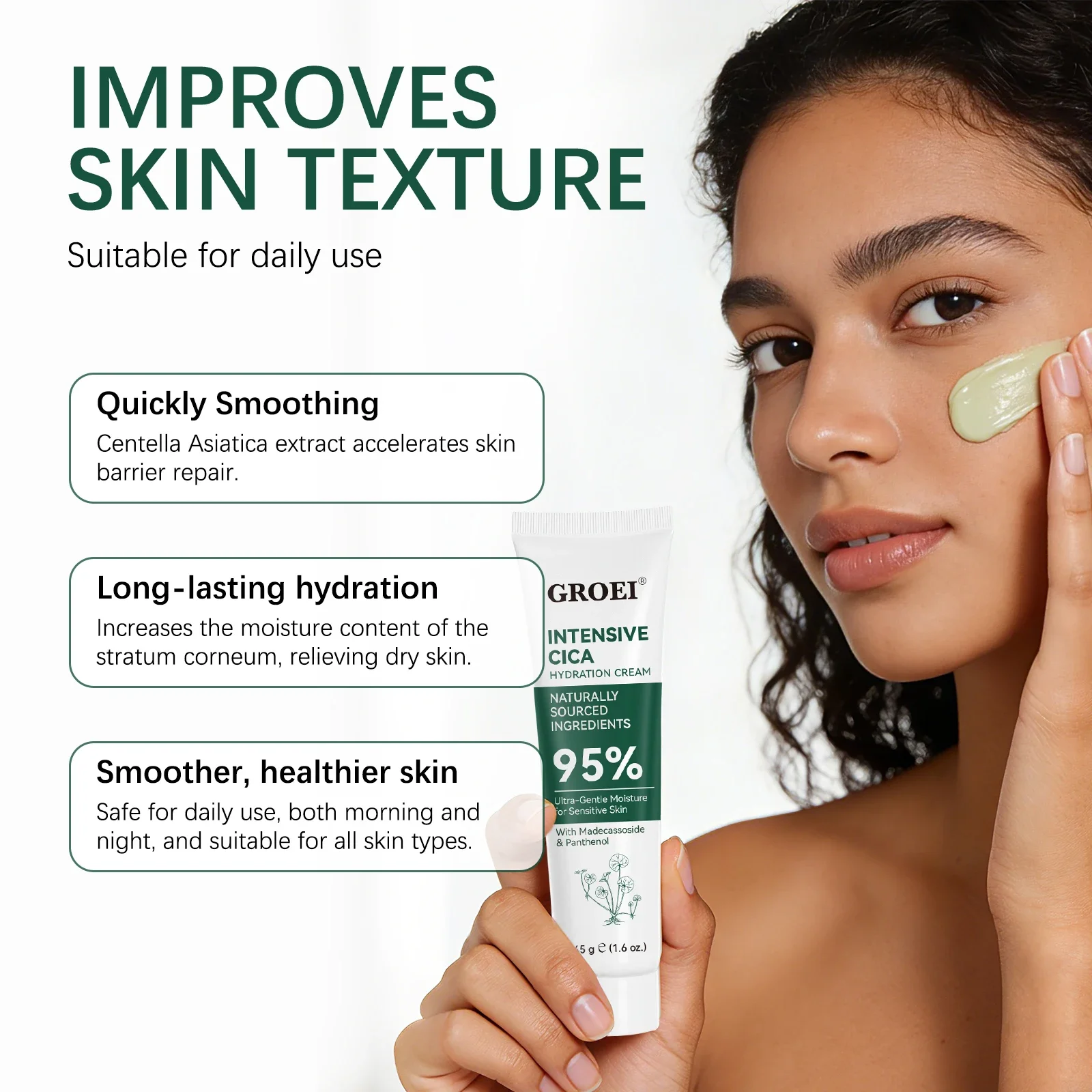 Crema Hidratante GROEI Snow Gr - Skincare Glowing reseña y precio