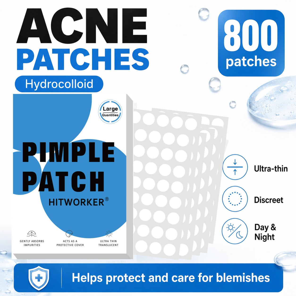 800 Parches Hidrocoloides para - Face Oil reseña y precio